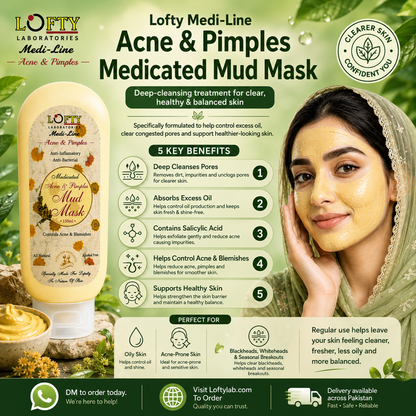 Medi-Line Acne & Pimple Mud Mask 150ml
