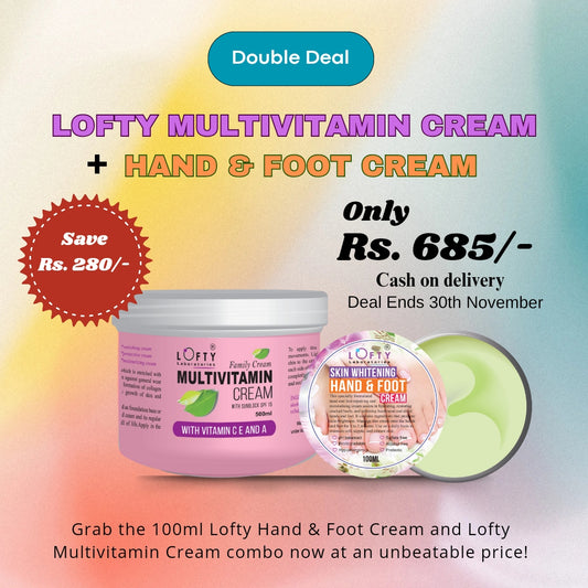 Lofty Multivitamin Cream 500ml + Hand & Foot Cream 100ml