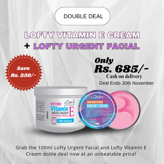 Lofty Vitamin E Cream + Lofty Urgent Facial Deal