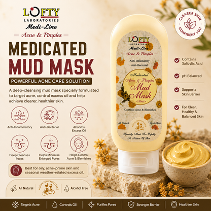 Medi-Line Acne & Pimple Mud Mask 150ml